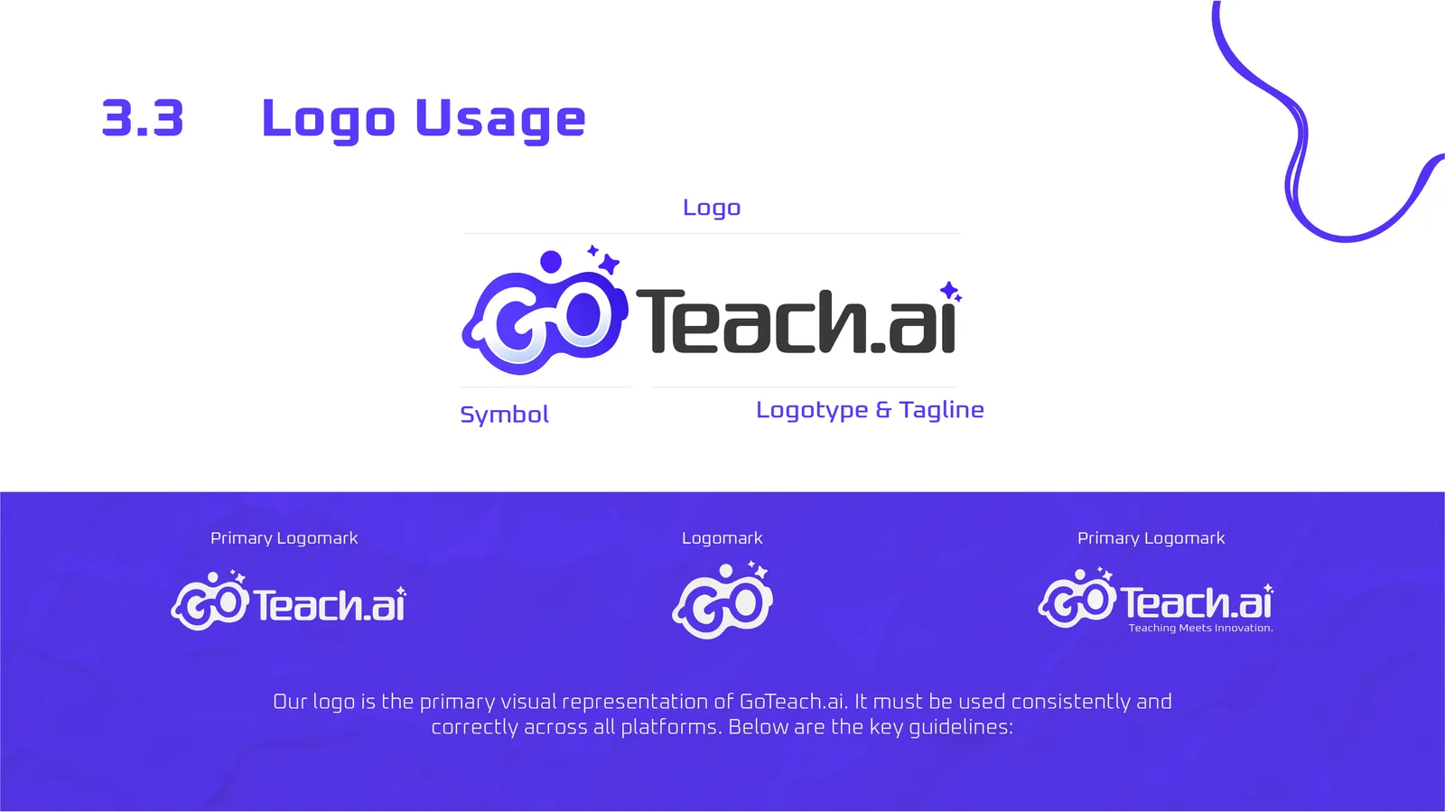 GoTeach.ai primary logo lockup with wordmark and tagline (1 of 2)