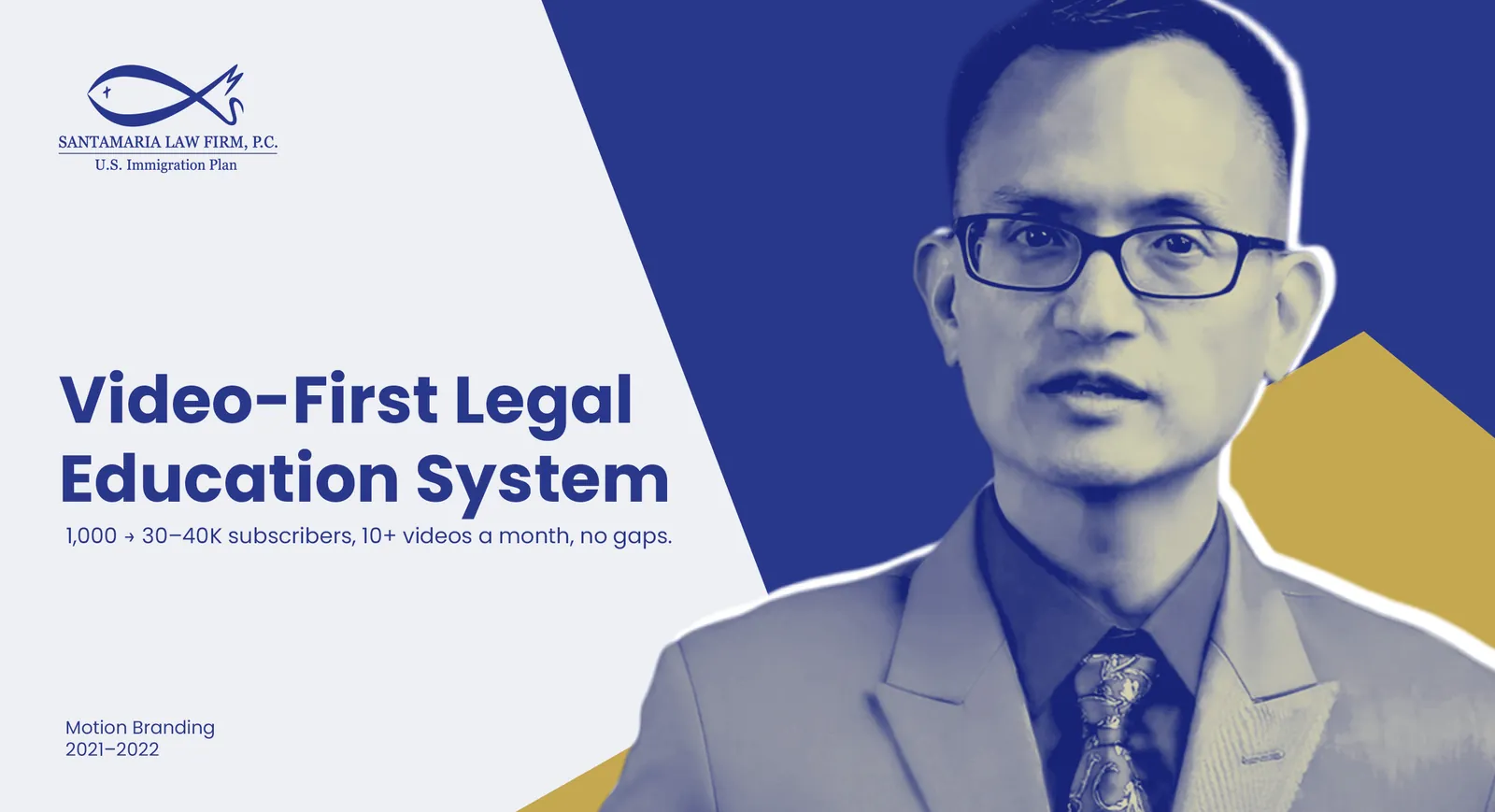 Santamaria Law Firm legal education video with animated icon overlays